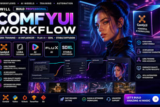 build comfyui workflow lora training ai influencer flux ai sdxl stable diffusion