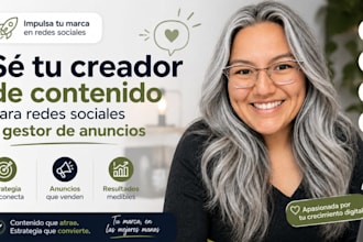 se tu creador de contenido para redes sociales y gestor de anuncios