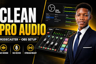 setup rodecsater pro ii clean audio with obs for streamer and podcaster