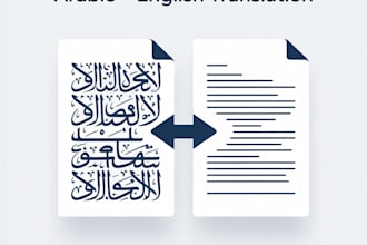translate arabic to english or english to arabic documents professionall