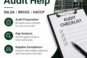help you pass food safety audit brcgs salsa haccp