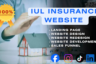 iul website iul insurance wordpress website life insurance website landing page