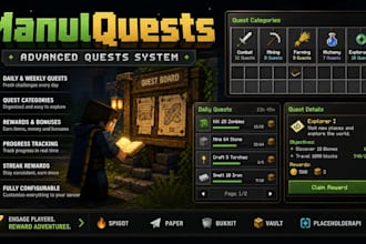 develop a custom minecraft plugin for spigot and paper