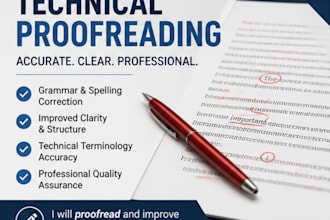 proofread and improve technical documents