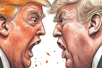 create digital political cartoon for political cartoon
