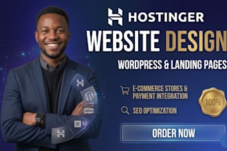 hostinger website design redesign hostinger wordpress website  hostinger website