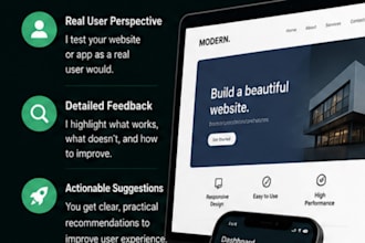 test your website and give an honest feedback