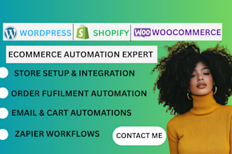do shopify woocommerce bigcartel printify printful wordpress zapier automation