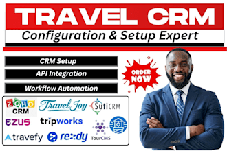 setup zohocrm traveljoy travefy suticrm ezus tourcms rezdy tripworks fareharbor