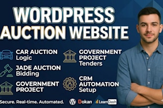 build wordpress car auction website jade auction  government project auction
