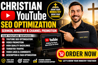 do christian youtube video SEO optimization sermon ministry channel promotion