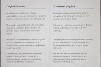 translate english to spanish or spanish to english