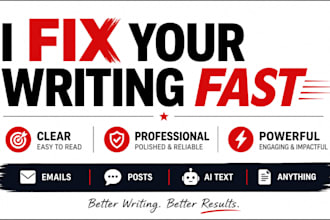 fix your writing fast