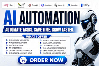 build ai automation n8n open claw langchain crew ai manus ai autogen workflows