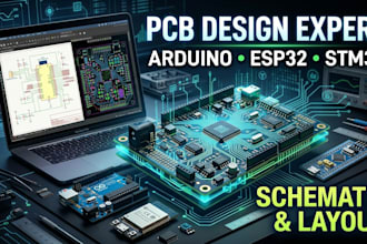 design pcb and schematics for arduino, esp32, stm32