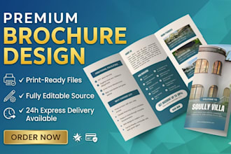 design editable canva real estate brochure sales property brochure design flyer