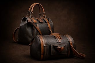 design realistic 3d bag, handbag or backpack with high quality rendering