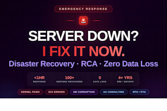 recover your crashed server and implement disaster recovery automation