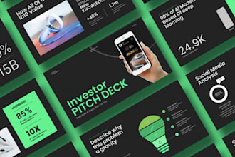design investor pitch decks and fundraising pitch decks for investor startup