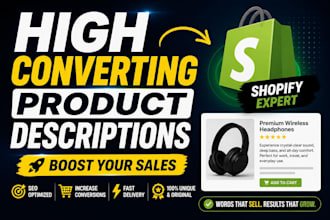 shopify product descriptions that boost conversions and sales