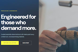 create a website redesigning checkout flows and mobile purchase journeys