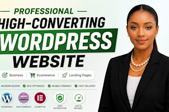 design, redesign, and develop a responsive wordpress website for your business