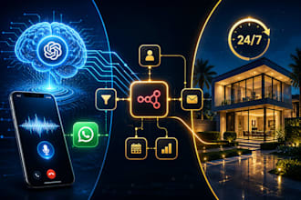 build a real estate ai voice agent and custom gbt with n8n automation