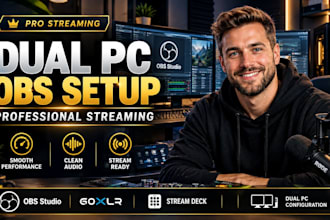 set up obs, goxlr and stream deck for professional streaming