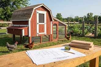 draw your DIY chicken coop plan, duck coop furniture woodworking cutlist plans