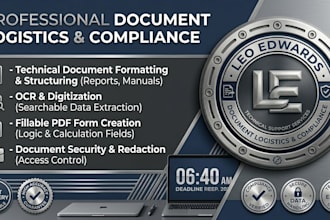 provide professional document formatting and compliance services
