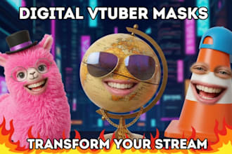 do 3d ar vtuber filter, face tracking for snap camera and lens studio streaming