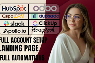 automate hubspot clickup odoo honeybook dubsado slack apollo espo crm