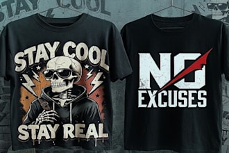 design motivational, streetwear designs of teeshirt for pod