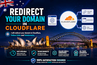 redirect your domain in cloudflare