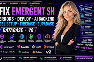 fix emergent sh error,deploy emergent sh app,lovable ai,base44,replit ai,rork ai