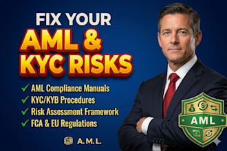 be your aml compliance officer and draft aml kyc policies for UK eu