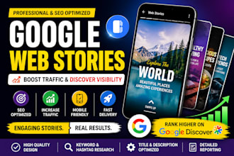 create SEO optimized google web stories for traffic and discover visibility