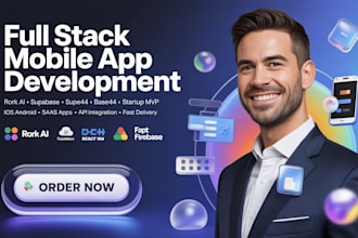 full stack rork app mobile app development rork ai supabase base44 startup mvp
