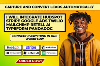 integrate hubspot stripe google ads twilio mailchimp retell ai typeform pandadoc