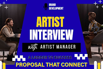 submit artist interview, demo, proposal to artist manager, booking show agents