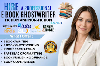 be your ebook ghost writer for self help, non fiction and christian kindle book