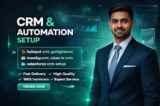 setup hubspot monday gohighlevel salesforce close io pipedrive followup boss CRM