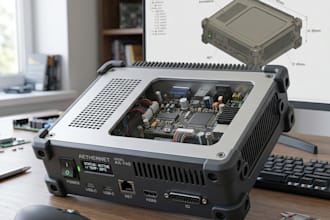 create 3d enclosure design for electronics