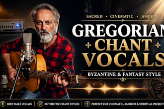 sing gregorian chant, dark fantasy chant and byzantine hyme vocals