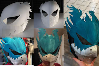 3d print and paint 3d mask 3d helmet  cosplay props 3d armor with shipping