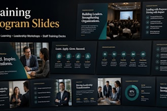 design training program slides and presentation for corporate training company