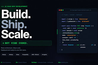 build your ai saas mvp, not vibe coded