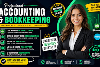 do quickbooks cleanup, bookkeeping and file US llc taxes for non residents