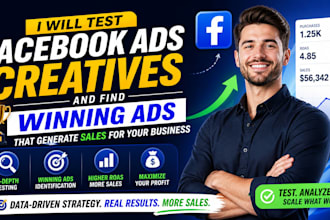 test facebook creatives find winning ads that generate sales for your business