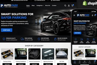 design automotive shopify store auto parts store automobile autoparts website